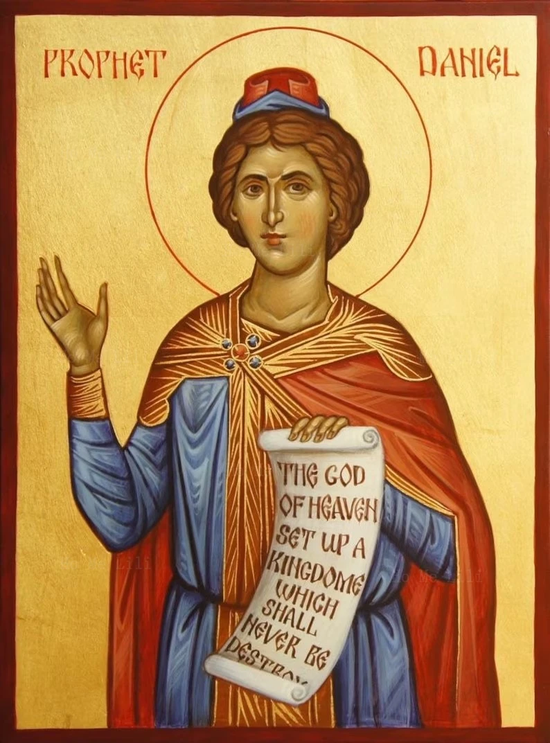 Icon Daniel The Prophet The Living Room Wall Is Decorated With Art