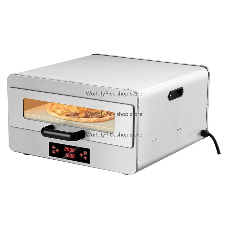 

Pizzas Electric Pizza Oven Indoor 400°C Countertop With Touchscreen Presets With Cordierite Slabstone