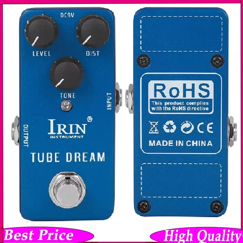 

Гитарная педаль IRIN RS-04 Tube Dream, имитирующая звучание лампового усилителя, с функцией True Bypass, аксессуар для гитары.