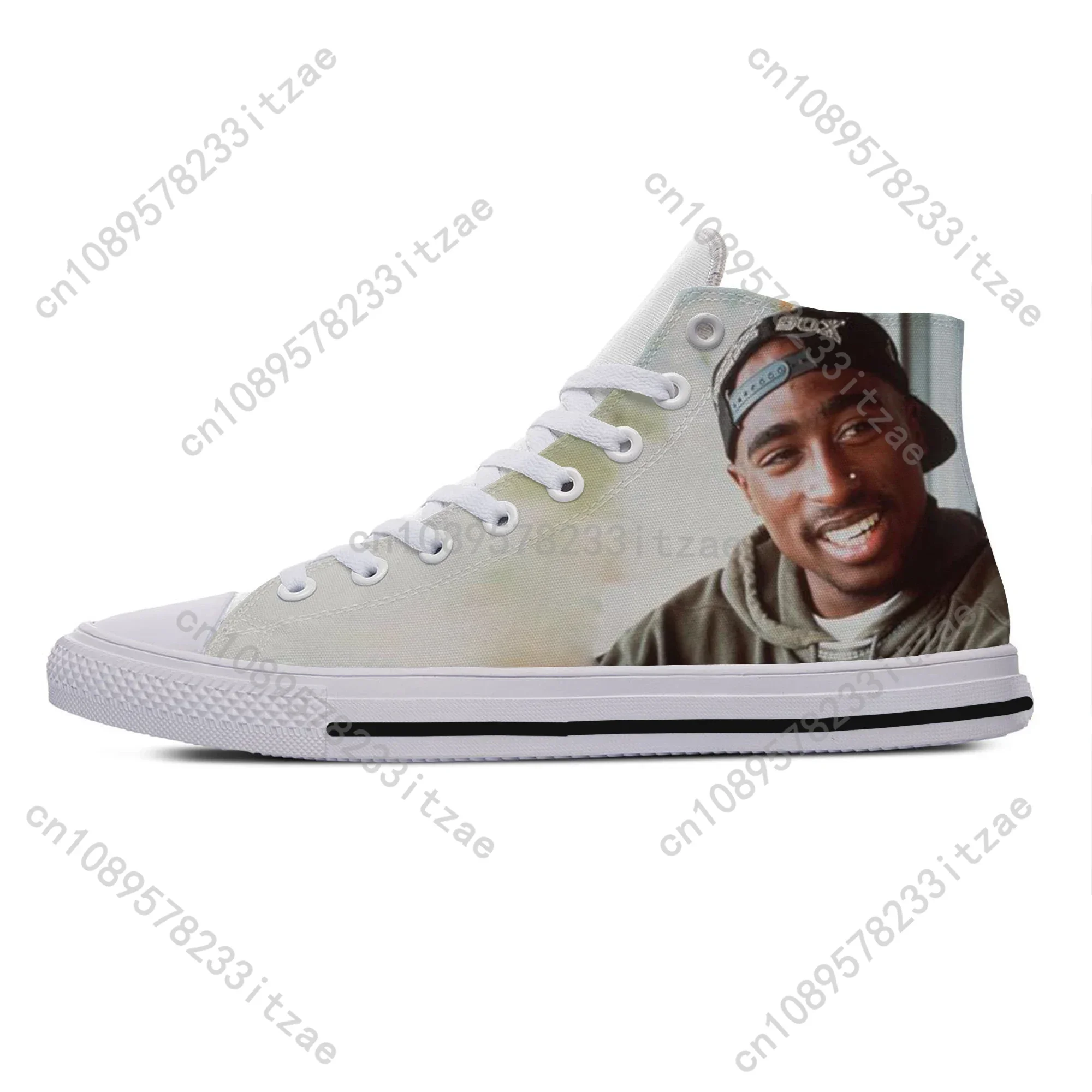 Hot Cool Fashion Hip Hop New Summer High Quality Sneakers Casual Shoes Men Women 2pac Tupac All High Help Classic Board Shoes