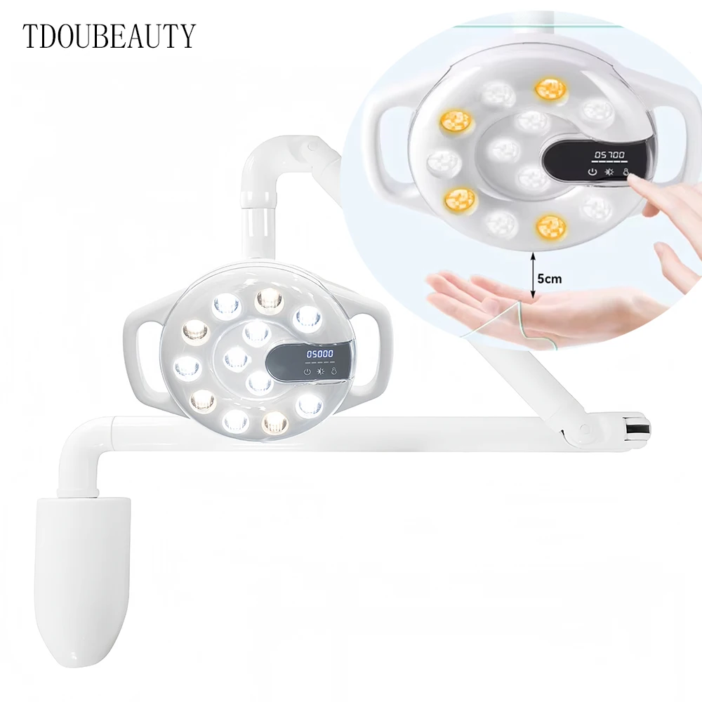 

TDOUBEAUTY Wall Mounted LED Dental Oral Operation Light Infrared Induction Control Shadowless Lamp for Pet Surgery