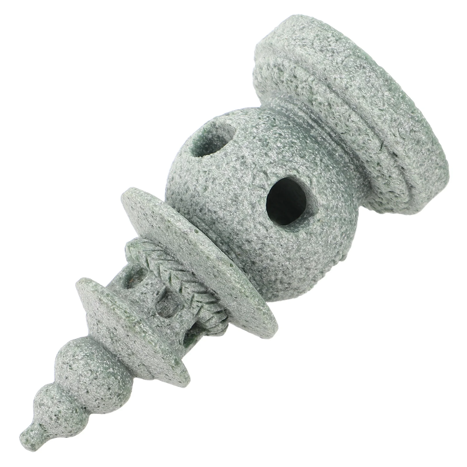 

Sandstone Miniature Pagoda Statue Elegant Chinese Garden Decor Aquarium Landscaping Bonsai Micro Landscape Ornament Asian Zen