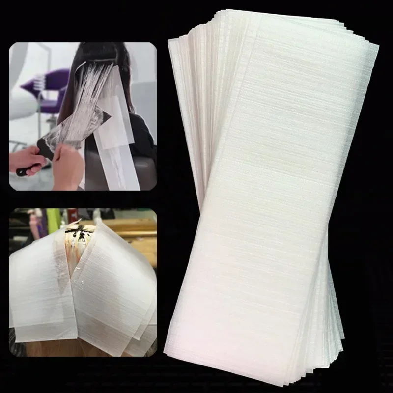 50PCS Reusable Foam Hair Wraps Hair Dye Paper,Professional Hair Coloring Highlighting Strips for Salon Barber Stylists