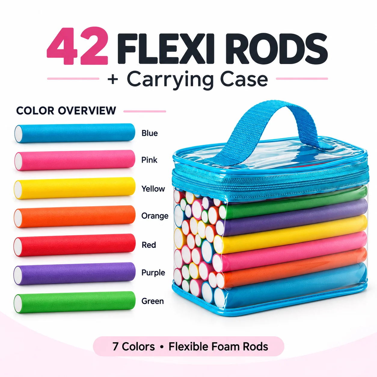 Large Capacity EVA Foam Craft Sticks Set With Storage Bag DIY Handmade Colorful Sponge Sticks For Kids Art Education Toys
