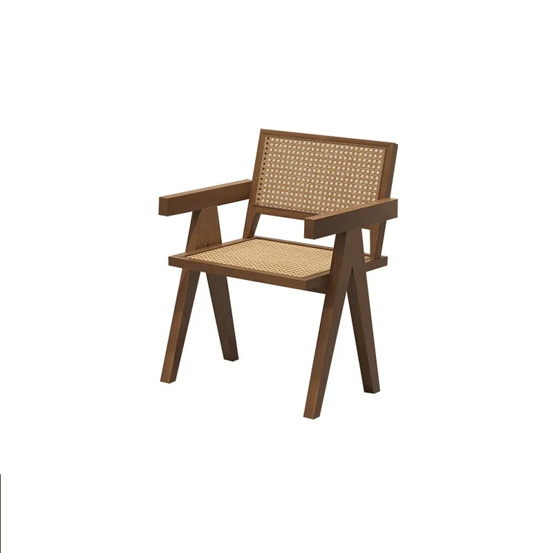 Scandinavian Solid Wood Dining Chair Home Dining Table and Chairs Restaurant Dining Chair Negotiation Chairs Solid Wood Chair