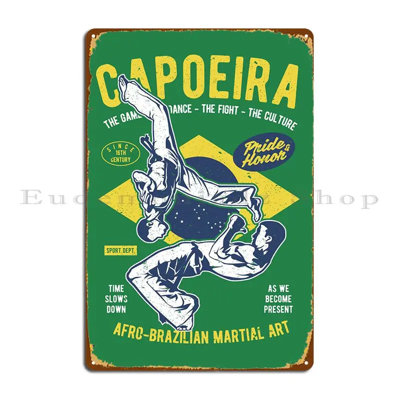 Capoeira Dance Fighting Metal Sign Decoration Custom Create Kitchen Pub Tin Sign Poster