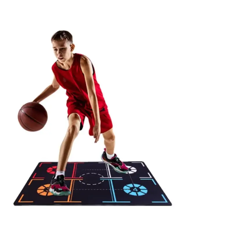 

Basketball footstep training pad ball control aid children adult household indoor sound insulation mat noise reduction