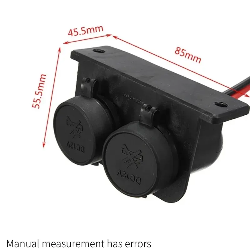 Piug Dual Hole Car Cigarette Lighter Socket DC 12-24V Mother Car Charger Cigarette Lighter Plug Car Accessories Power Adapter