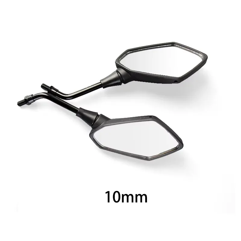 2 stks/paar Universele 8mm 10mm Motorfiets Spiegel Scooter E-Bike Achteruitkijkspiegels Elektromobiel Achterkant Bolle Spiegel