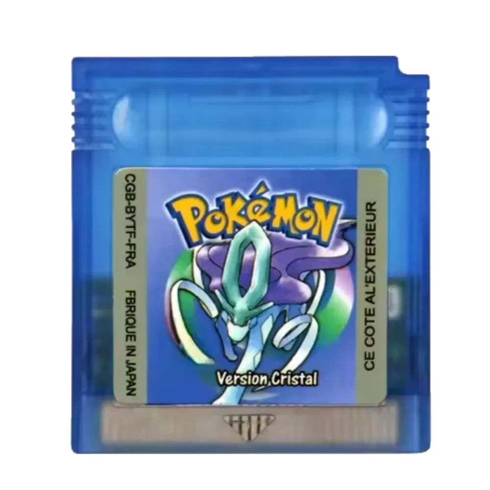 Set di cartucce di gioco GBC Pok é mon a 16 bit, colori multipli, regalo giocattolo retrò in versioni inglesi e francesi