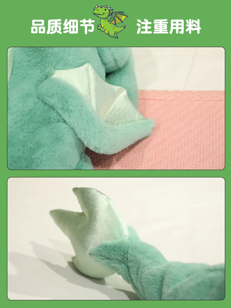 Baby Dragon Doll Sleep Pillow Clamp Leg Cloth Doll Plush Toy Cushion Birthday Gift Home Decor Pillows Decor Home