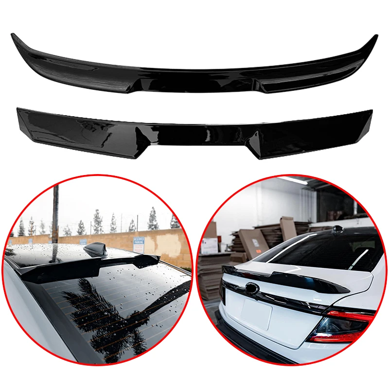 

High Quality ABS For Toyota GR86 Subaru WRX STI 2022 2023 2024 Car Rear Roof Wing Spoiler Body Kit Glossy Black