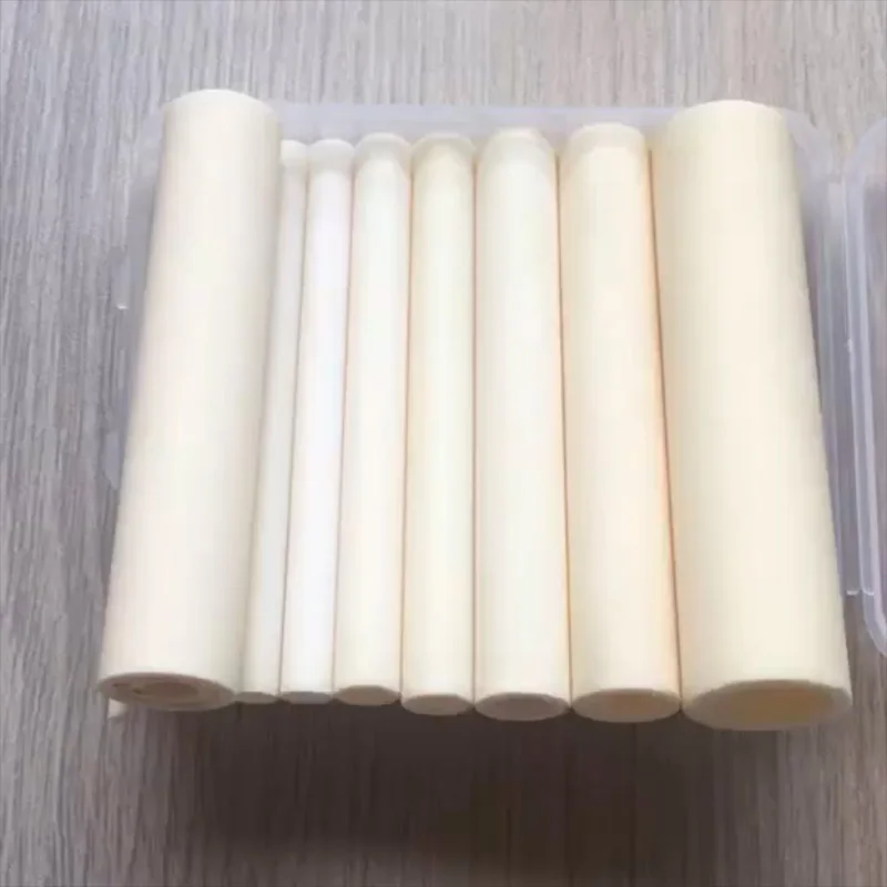 ID 0.25-20mm Alumina Ceramic Tube High Temperature Resistant Insulation Hollow Thermocouple Protection Ceramic Tube