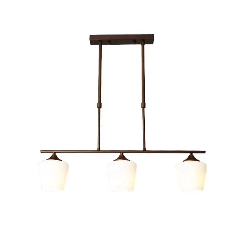 

New American restaurant chandelier, dining table bar dining room chandelier nostalgia, retro country wrought iron