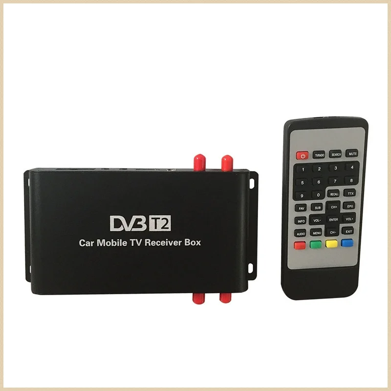 car dvb t2 car set Top box h.264 mpeg2 mpeg4 4 antenna Moving speed 120-180km/h dvb-t2 car tuner