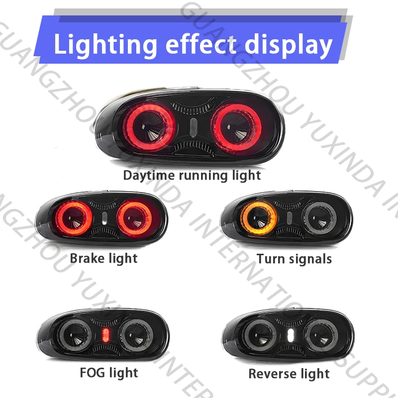 عالية الجودة LED لمبة خلفية لمازدا MX-5 NC 2005-2015 المصابيح الخلفية Emark المعتمدة ضوء الدخان النهار تشغيل ضوء