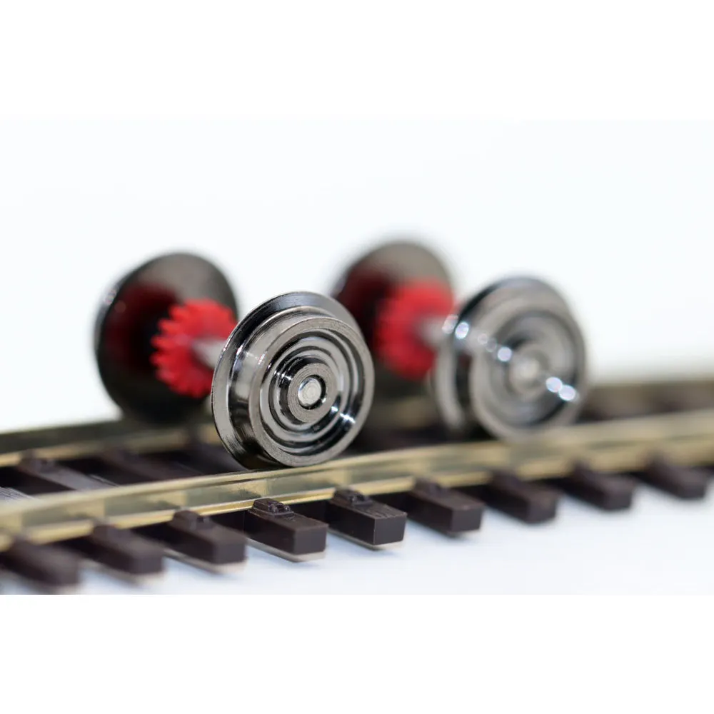 HO Modelleisenbahn-Zubehör Metallrad 1:87 Lokomotivräder Universelles Modifiziertes Rad mit Getriebe und Zahnrad