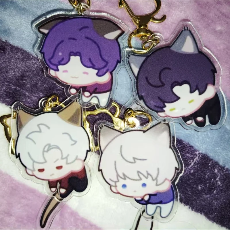 لعبة الحب والفضاء العميق Xavier Zayne Rafayel Sylus تأثيري مفتاح سلسلة الاكريليك كيرينغ الشكل قلادة يتأرجح حقيبة ديكور سلاسل المفاتيح #4