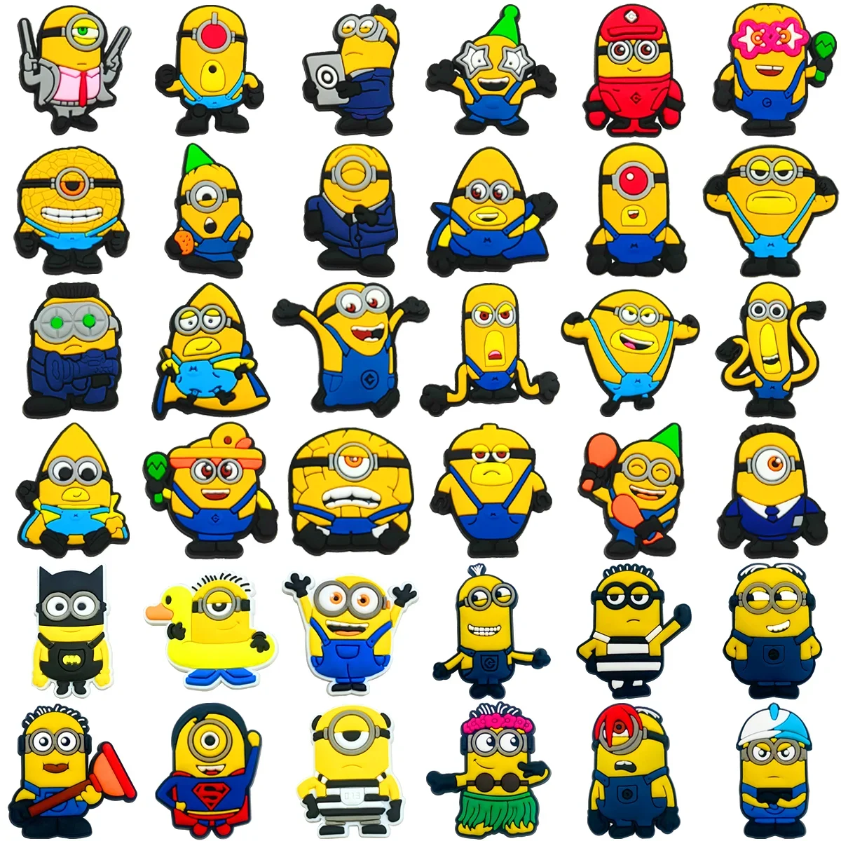 

Minions Decoration Anime Shoe Charms Cute Sandals Shoes Accessories Kawaii PVC Badges for Male and Female Children