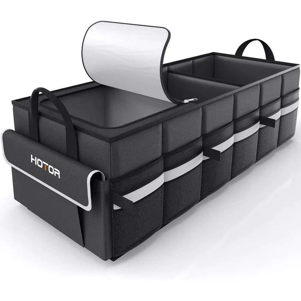 

Car Organizer with Built-In Leakproof Car Cooler, Collapsible Trunk Organizer for SUV, Sedan, 3 Components, 35.4×14.2×10.6