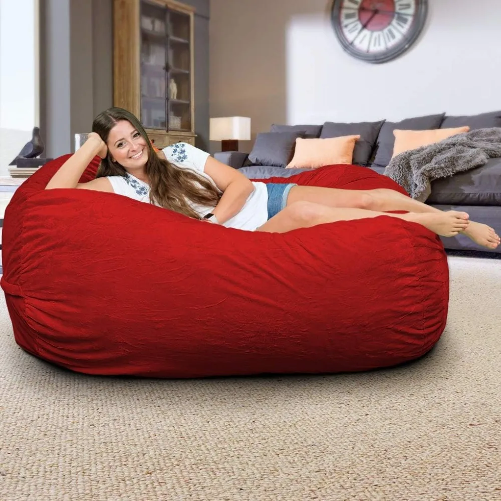 Lounger Bean Bag Chair, Oversize Bean Bag Chair for Adults, Comfy Chair Bean Bag Couch Lounge Sofa Loveseat Furniture