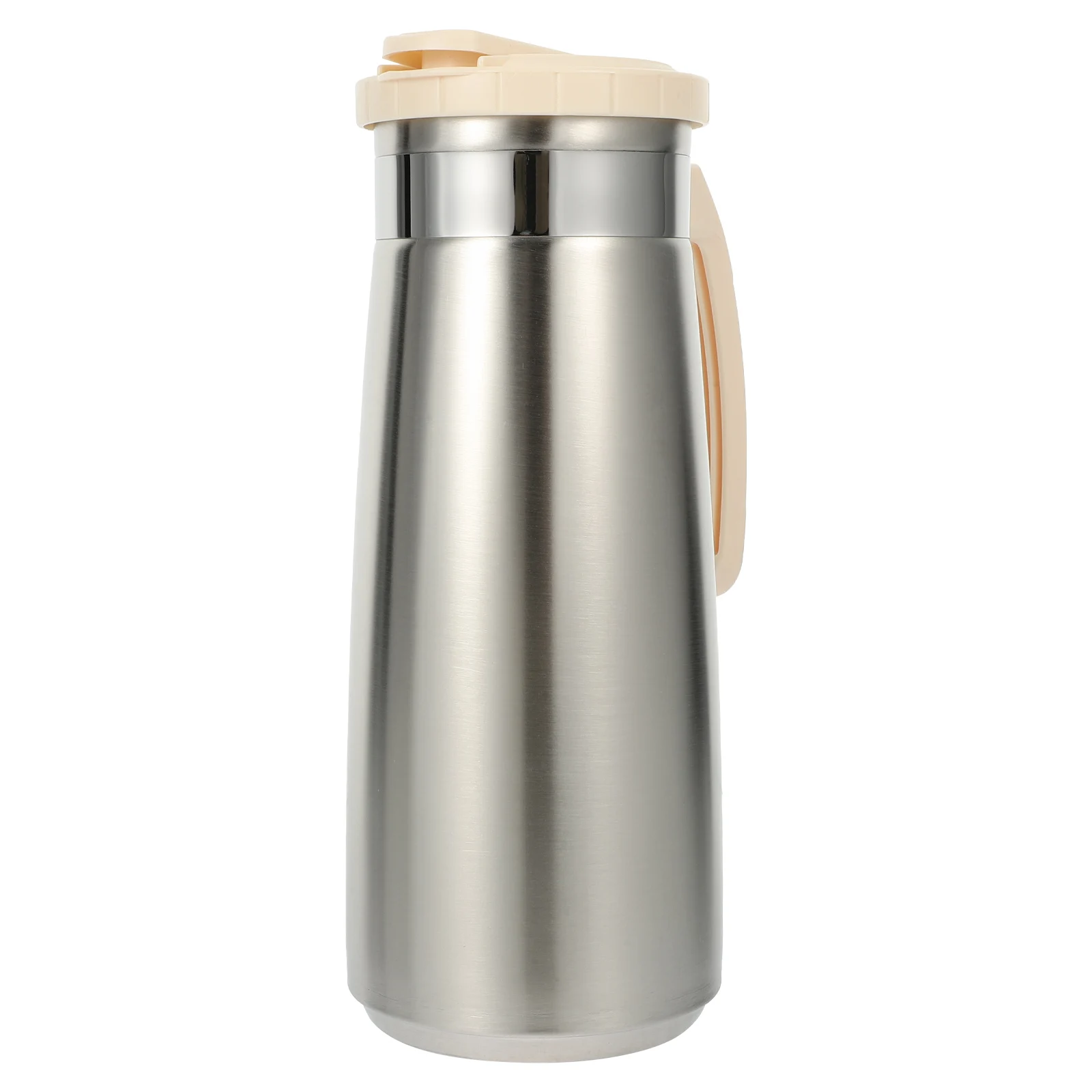

Stainless Steel Cold Water Pitcher Jug with Lid Large Capacity Tea Coffee Juice Beverage Drink Kettle for Kitchen Home Bar Use