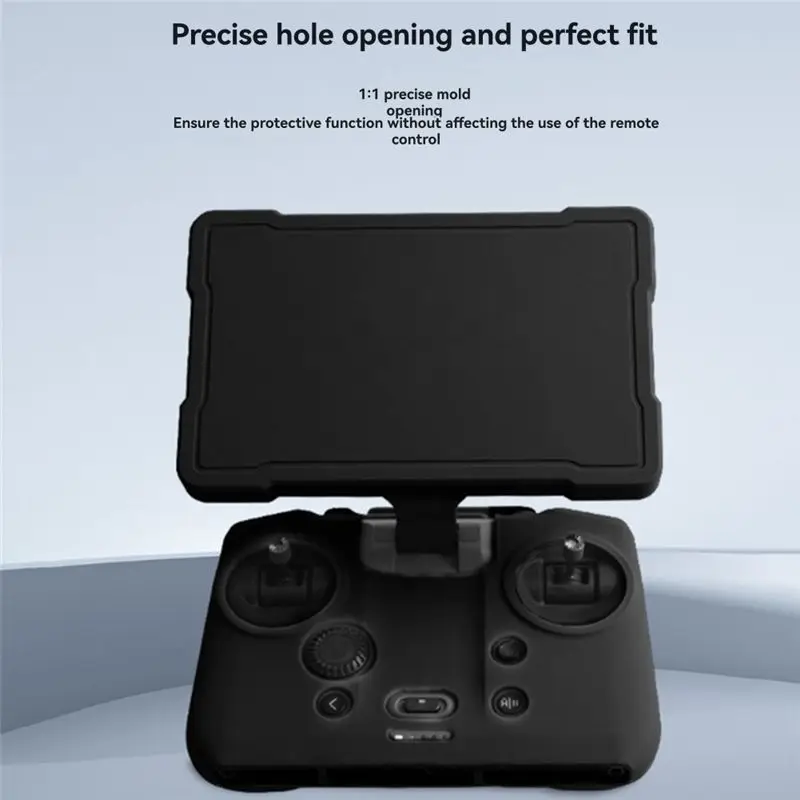 ABZW For 4 Pro Remote Control Silicone Protective Case Body+Screen Protector For RC Pro 2 Accessories Black