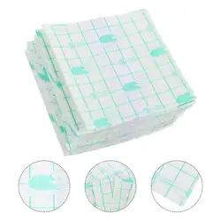 일회용 PU 멤브레인 방수 메이크업 핸드 팔레트, 접착식 화장품 메이크업 팔레트, DIY 접목 도구, 100 개, 7cm, 8cm