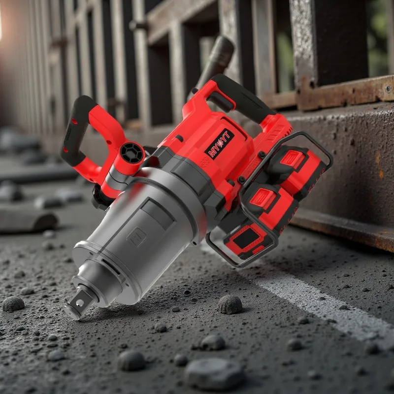 

[Hot Sale] 20V X 2 Cordless Brushless Motor Impact Wrench 2500N.m Max Torque 4-Speed Torque Adjustment 130mm Drive Stainless Ste