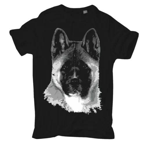 Plus Size T-Shirt American Akita  Dogs Breed Japan America USA  High Quality 100%Cotton Short Sleeve