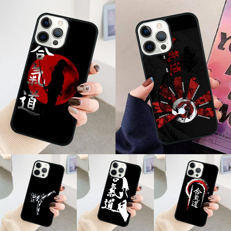 Aikido Japanese Martial phone case Cover For iPhone 14 15 16 Pro Max SE 2020 coque For apple 11 12 13 Pro Max Mini 7 8 Plus