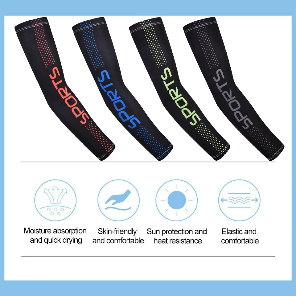 GTUBIKE manches Anti-brûlure solaire hommes cyclisme pêche bras couverture Cool Muff Protection solaire glace soie conduite sport manches antidérapantes