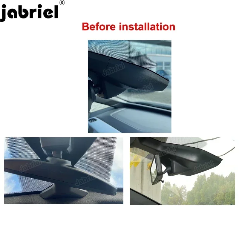 Jabriel For Volkswagen VW id 3 ID3 ID.3 2021 2022 2023 2024 4K Dash Cam Front and Rear Camera Wifi 24H Car Dvr Video Recorder