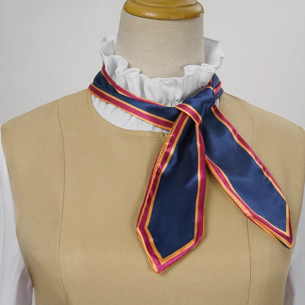 أزياء فيلم M3GAN 2.0 التأثيرية شعر مستعار الزي ميغان كوسبلاي M3GAN فستان الجوارب مجموعة كاملة زي لعب الأدوار في الهالوين