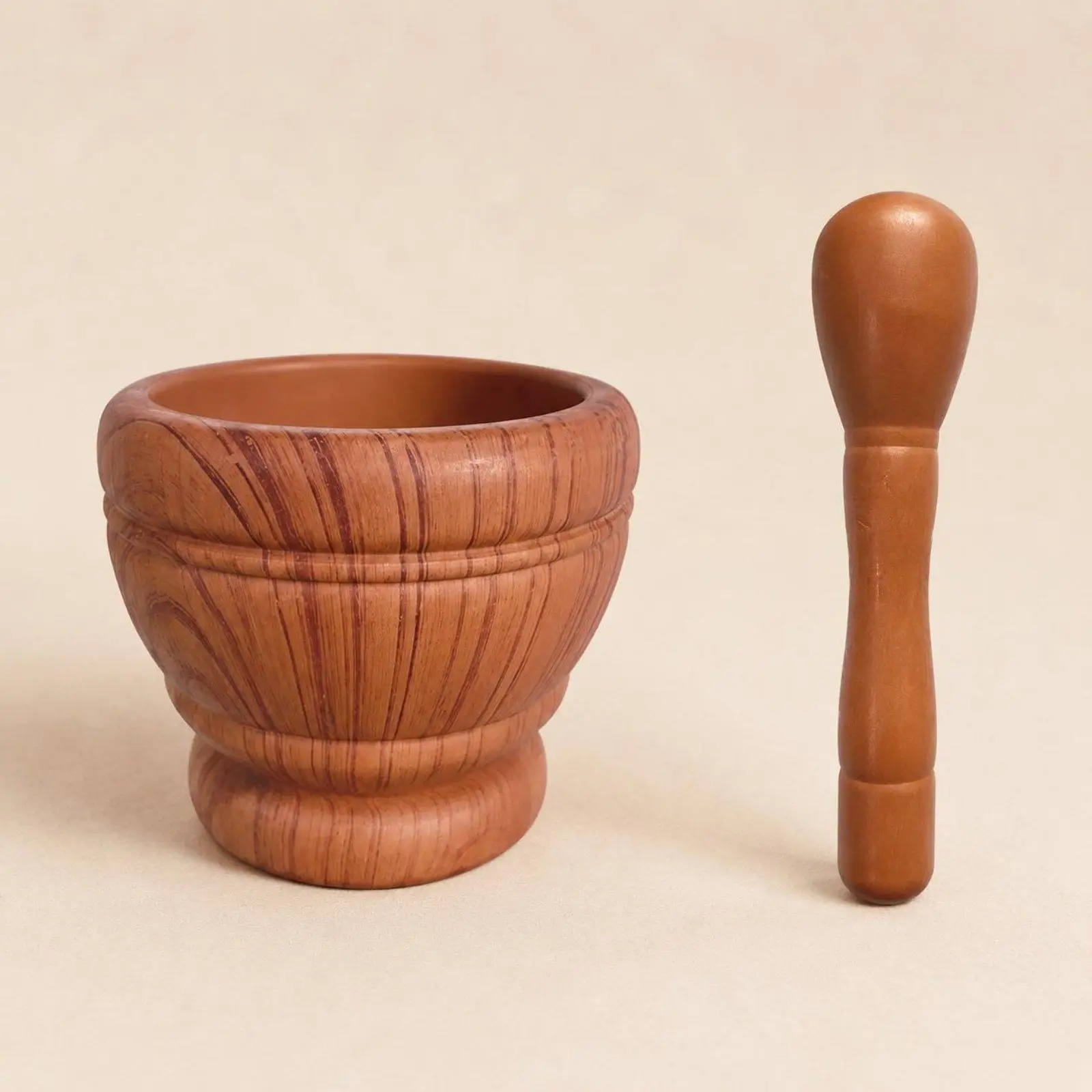 Garlic Press Garlic Grinder Kitchen Mortar Pestle PP Plastic Spice Mortar Hand Grinder for Sauces Dips and Rubs