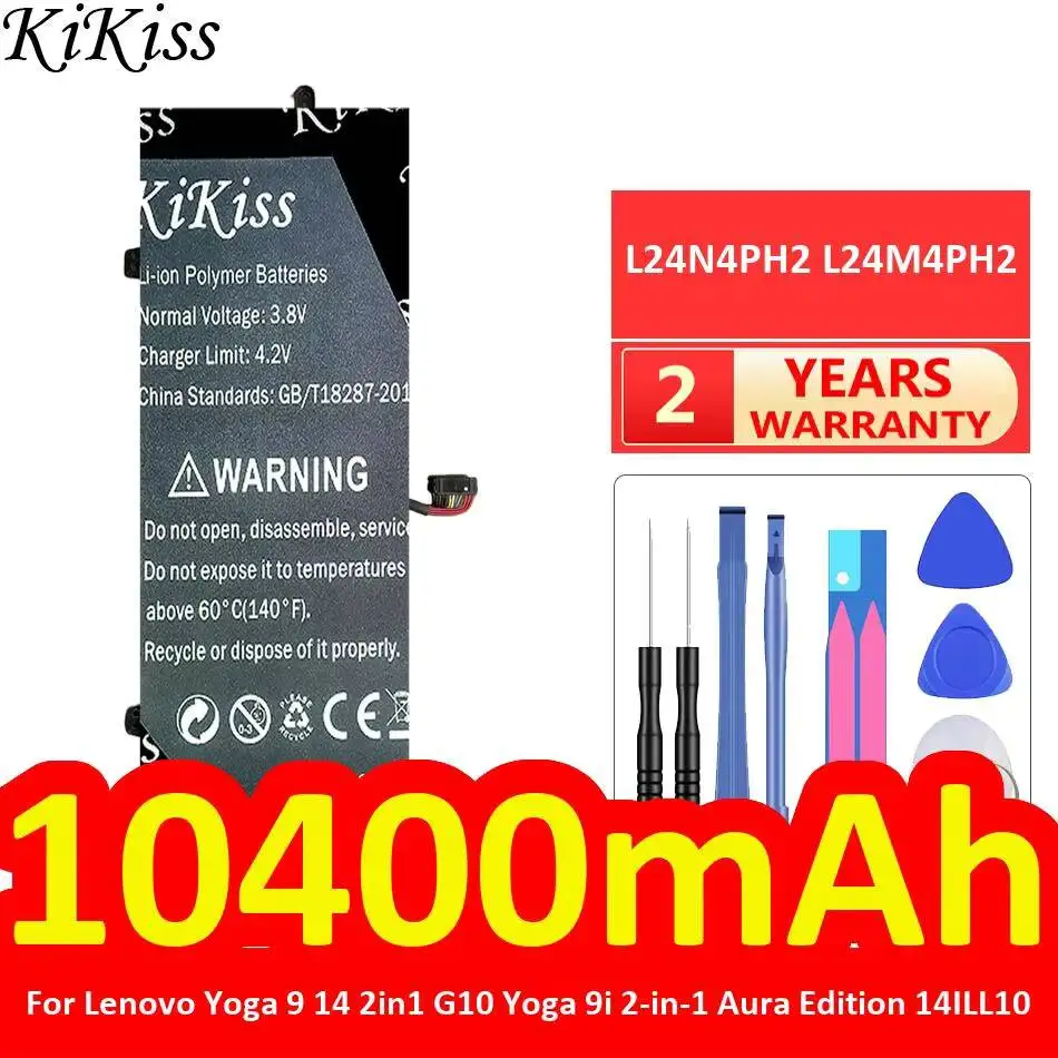 L24N4PH2 L24M4PH2 Reliable Replacement Laptop Battery For Lenovo Yoga 9 14 2in1 G10 Yoga 9i 2-IN-1 Aura Edition 14ILL10 10400mAh