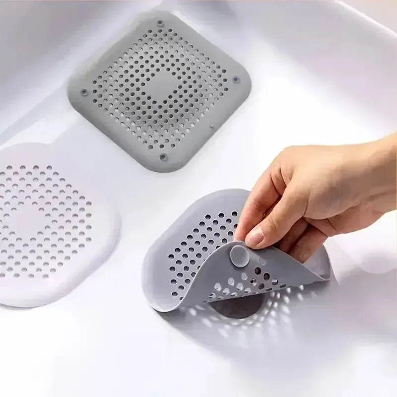 Shower Drain Plug penangkap rambut Stopper wastafel dapur saringan selokan silikon lantai kamar mandi bak mandi Filter air aksesoris rumah