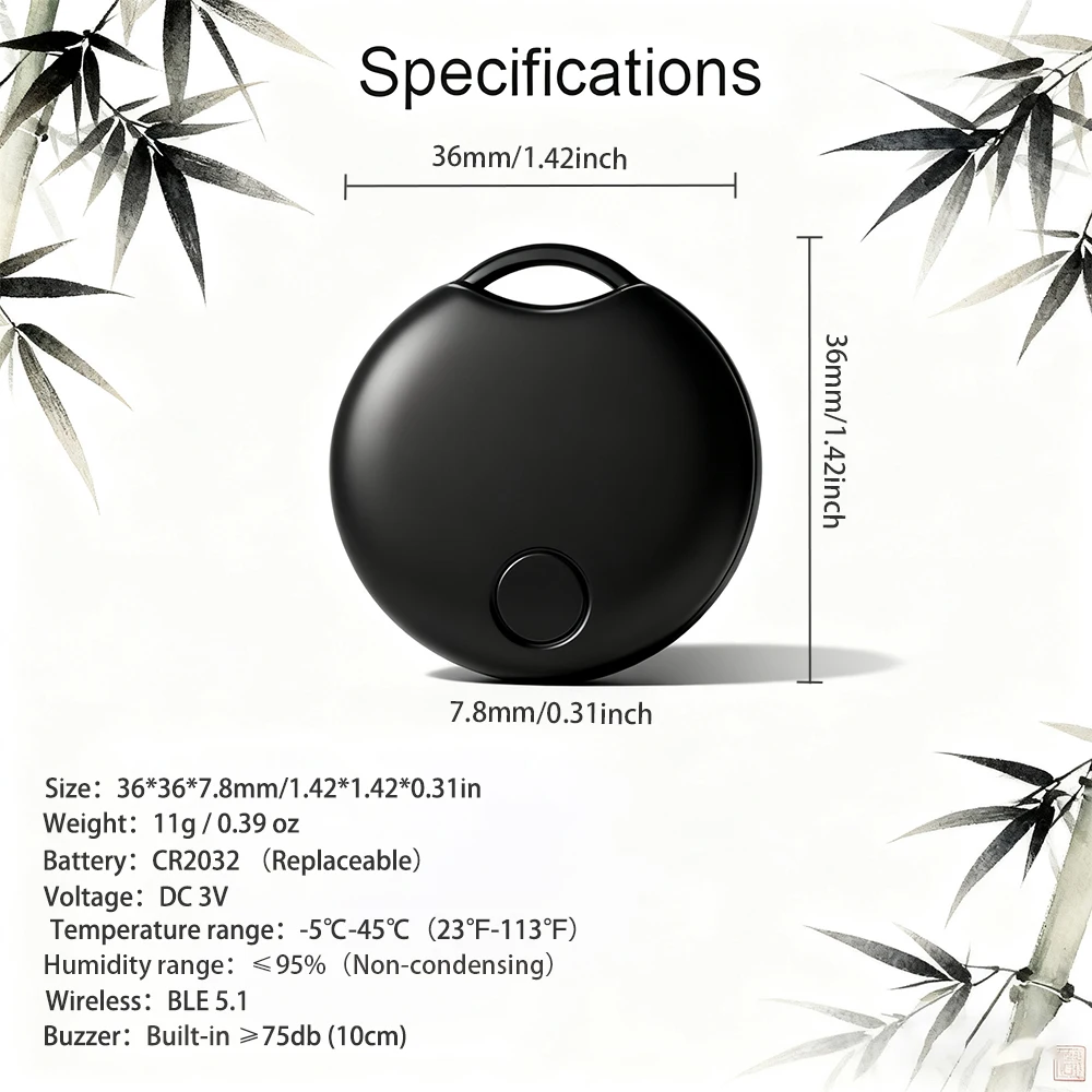 미니 스마트 태그 비욘드 블루투스 트래킹 파인더 애플 파인드 마이 iOS 전용 키 가방 배낭 아이템 로케이터 장치