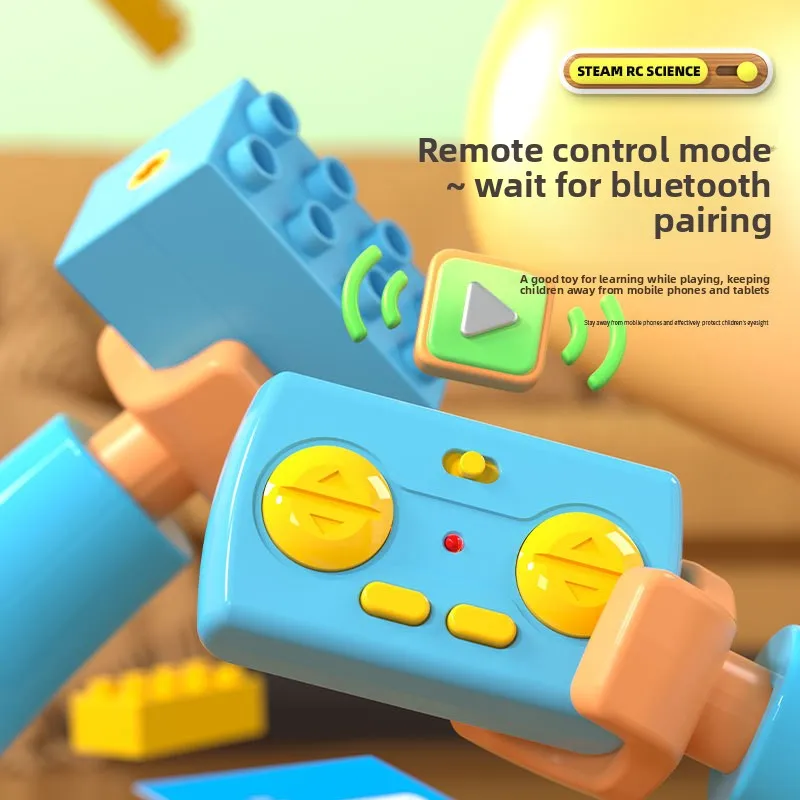 9656 grands blocs moteur engrenages mécaniques télécommande carte de programmation glisser groupe de puissance jouet de construction éducatif