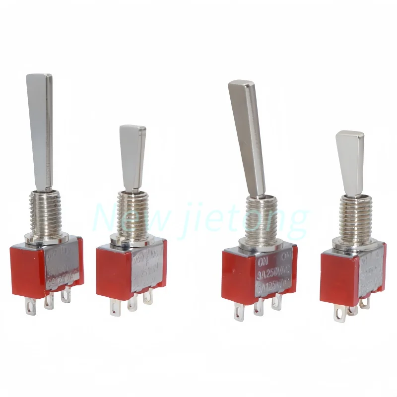 1pc Flat Handle 6mm Panel Mount Mini Toggle Switch 3/6Pins 2/3 Positions ON OFF ON Locking Momentary RC Model Remote Controlller
