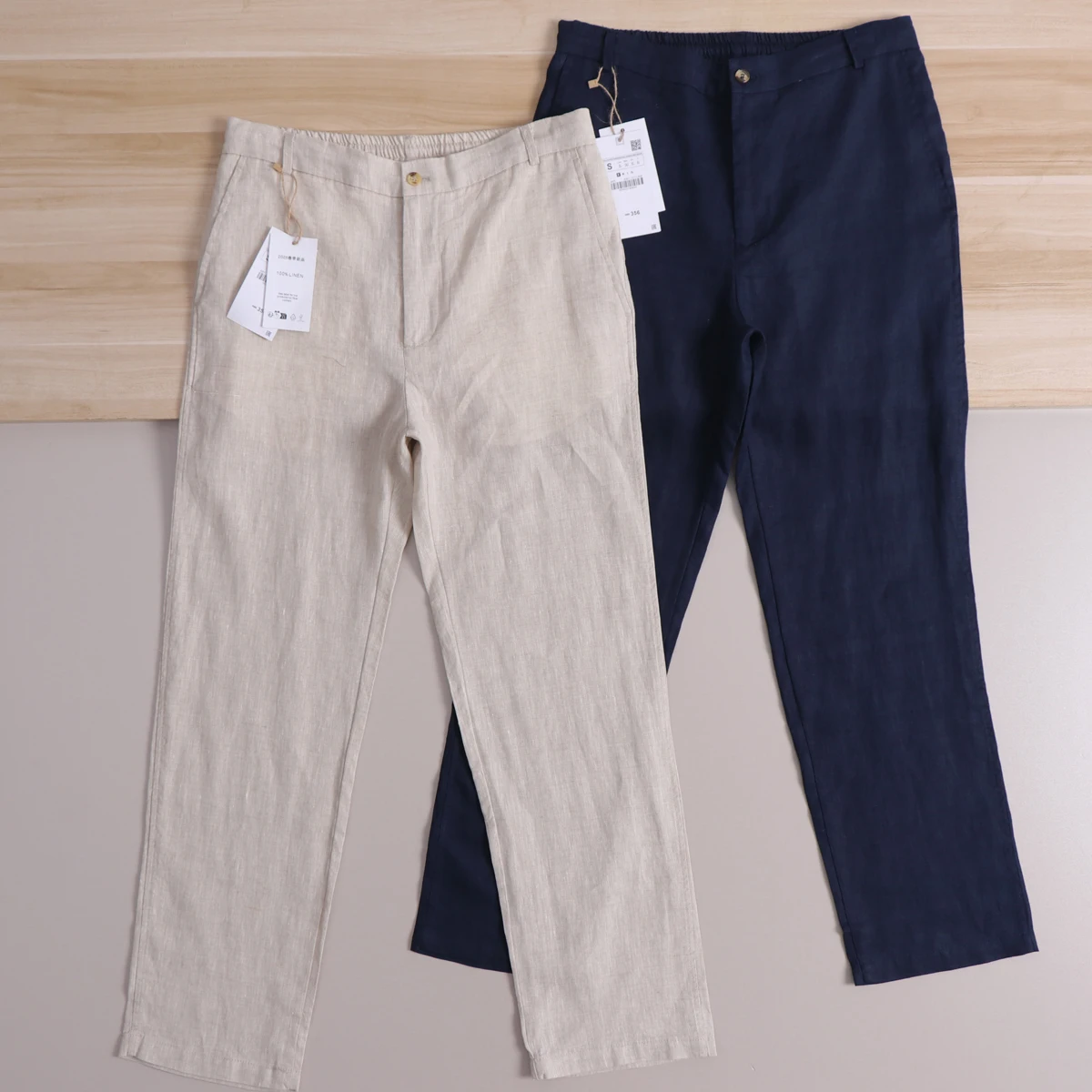 Men's Summer Thin Straight Leg Casual Pants Drapey Linen Breathable Comfortable Commute Style Casual Fashionable