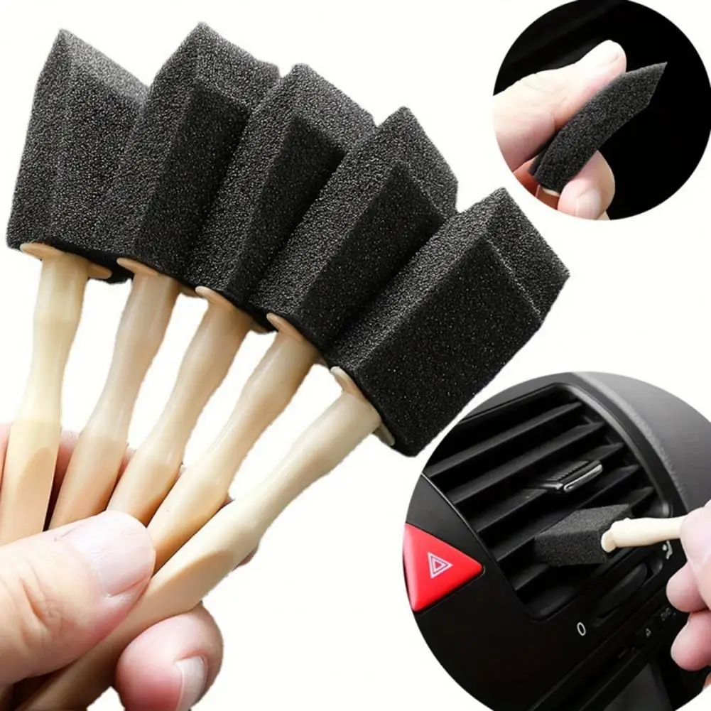 Car Vent Cleaning Brush Scratch-Free Sponge Detailing Brush for Vents And Crevices Windshield Wiper Car Interior Cleaner