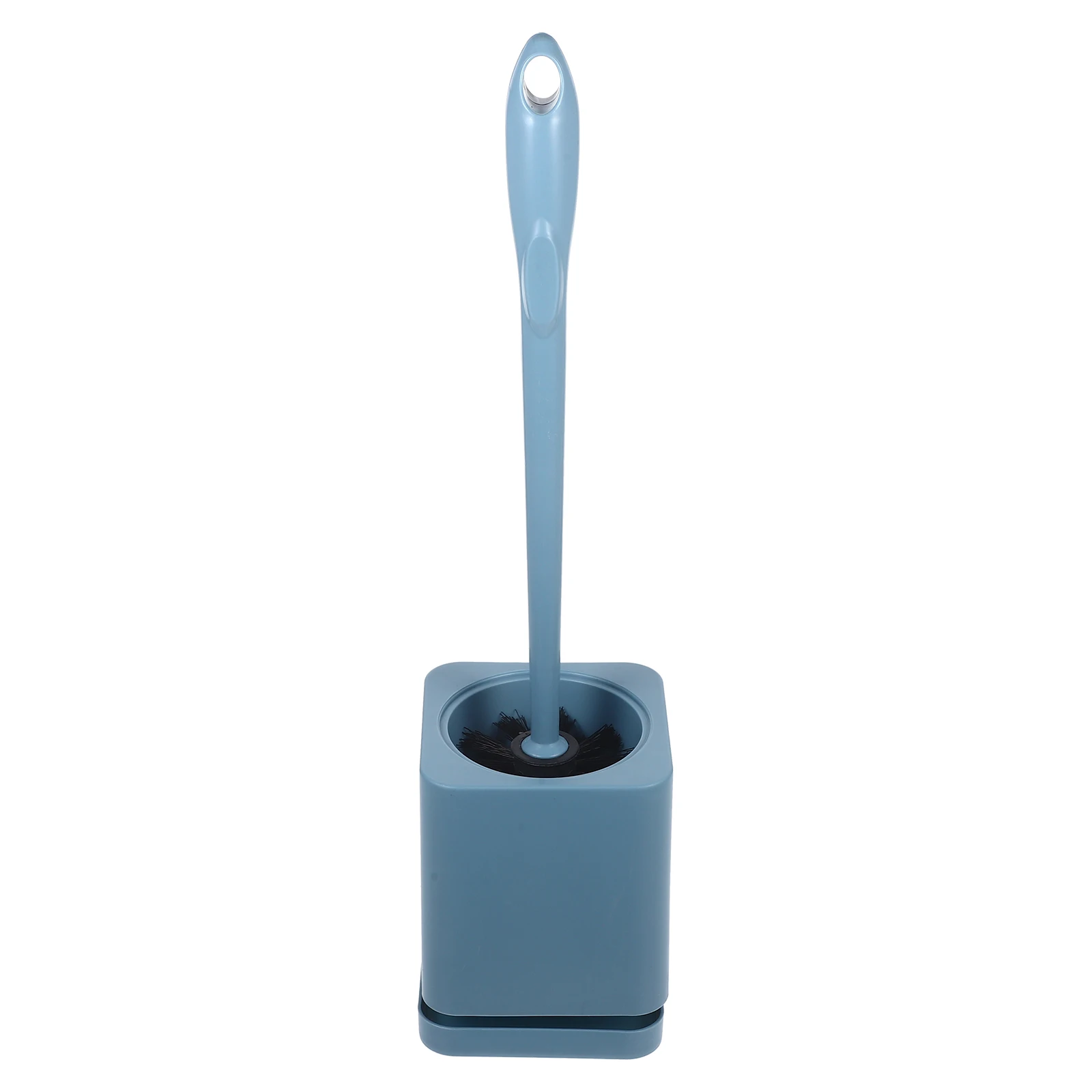 

Toilet Brush PP Material Long Handle Cleaning Tool with Base Sky Blue WC Supplies Bath Grooves Corner Cleaner Home Practical