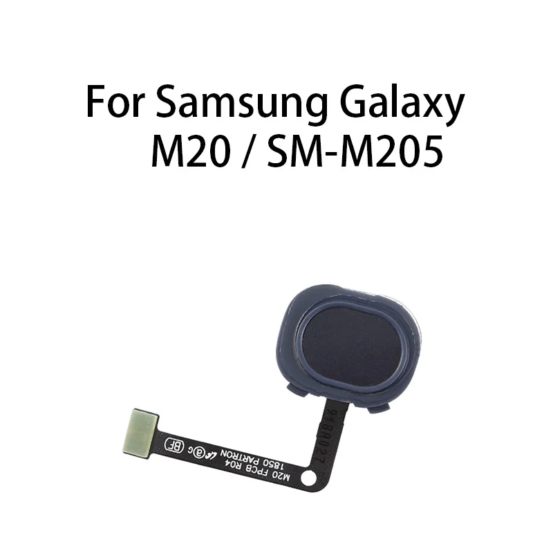 Gefenis Org Home Button Fingerprint Sensor Flex Cable For Samsung Galaxy M20 / SM-M205