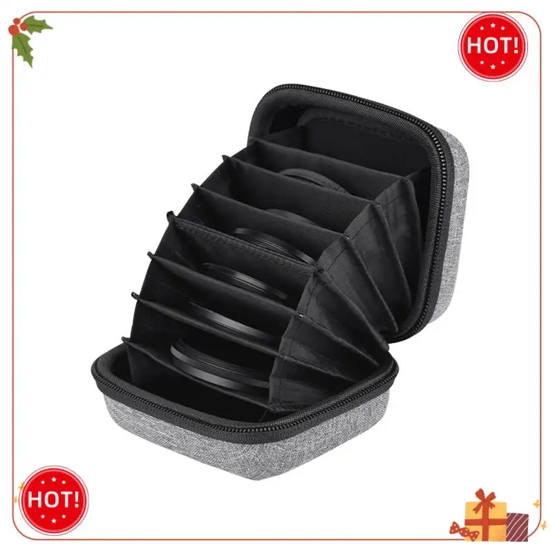 

Durable-Multifunctional Circular Lens Filter Pouch Case For 8 Circular Filters Dustproof Camera Lens Filter Storage Case