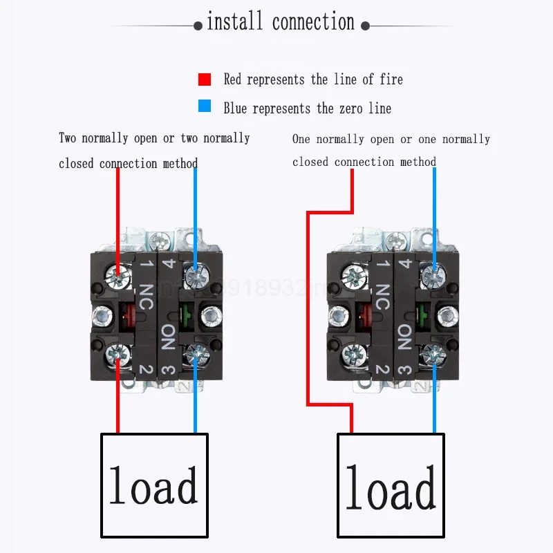1PCS Button XB2 2/3 Position Knob Turn Change-over Switch Master Switch 22 Key Button 1NO1NC 1NO 1NC 2NO