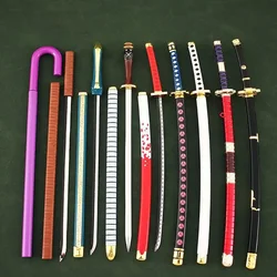 One Anime Katana Weapon with Gift Box Roronoa Zoro Buckle With Toolholder Scabbard Piece Sword Chaveiro Cosplay Keychain Gifts