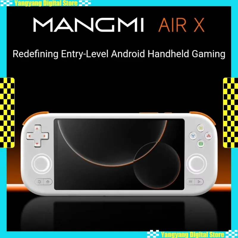 Consola de juegos MangMi Air X, pantalla táctil IPS de 5,5 pulgadas, 1080P, 5000mAh, RGB, Joystick de efecto Hall, refrigeración activa, consolas de juegos Android