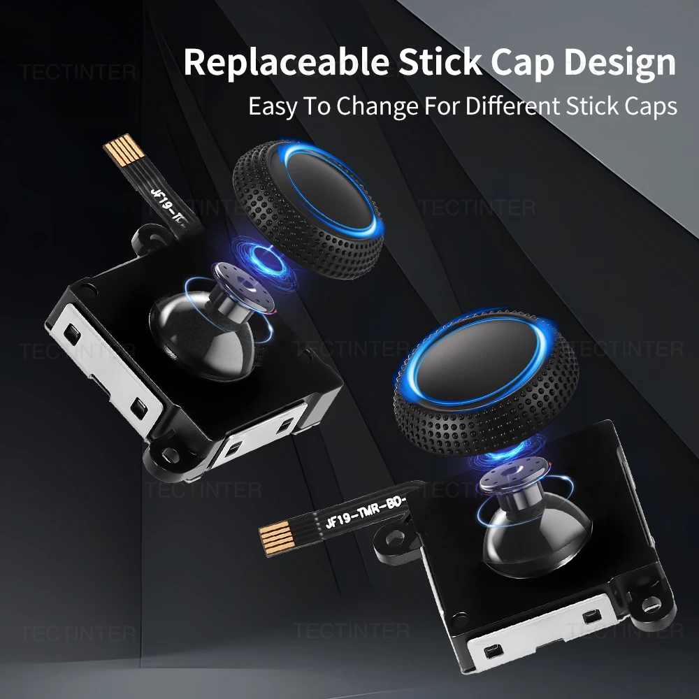 استبدال هول تأثير عصا التحكم لنينتندو سويتش/لايت/OLED Joycon تحكم ثلاثية الأبعاد التناظرية ThumbStick إصلاح أجزاء الملحقات