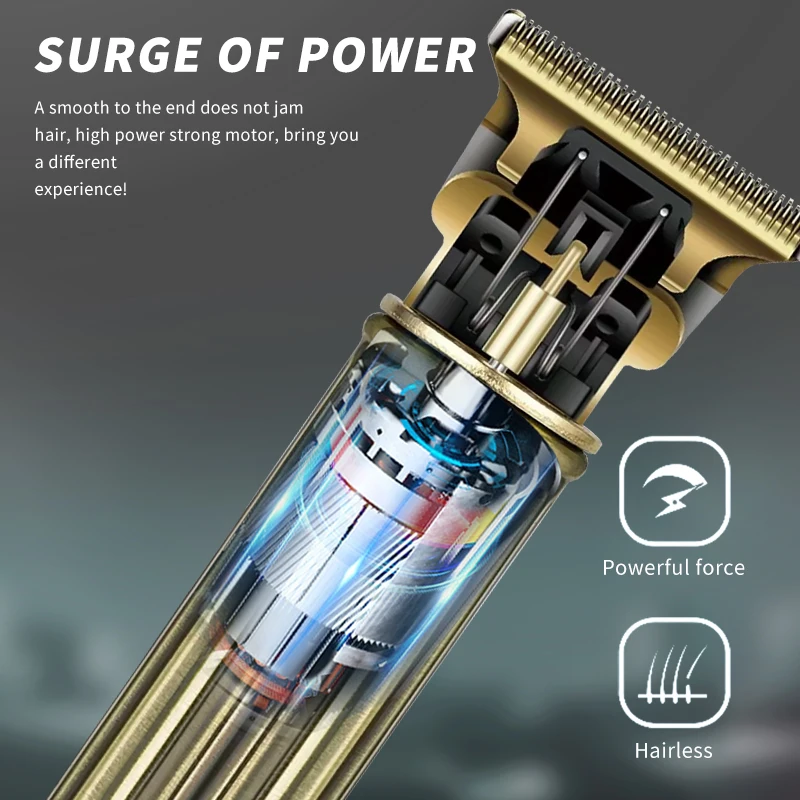 WAIKIL New Professional Electric Hair clipper for Men's Head Hair Trimmer USB Rechargeable Digital Cordless Trimmer